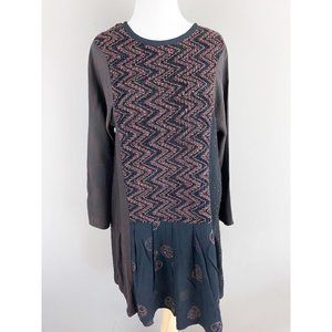 Vintage Donna Jessica Art To Wear Lagen Look Tunic Dress Mixed Textile Medium